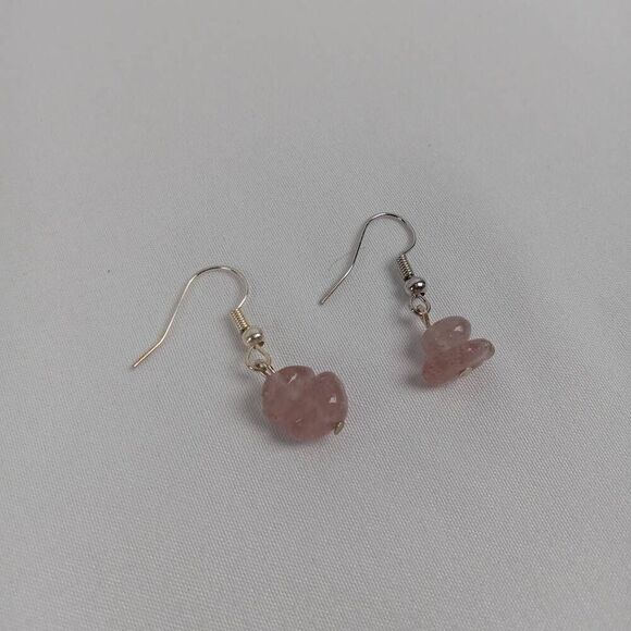 💕5/25 Purple stone chip earrings casual boho bohemian western hippie lagenlook - Picture 1 of 8